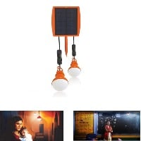 1.25W 2 Light Solar System upto 12 Hours Backup & 5200 mAh Battery